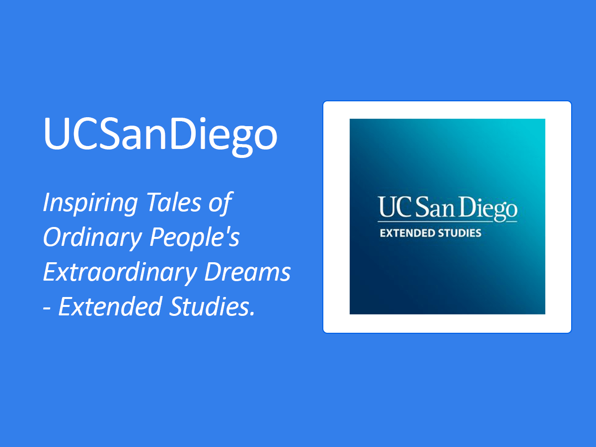 UC San Diego Extended Studies Success Story