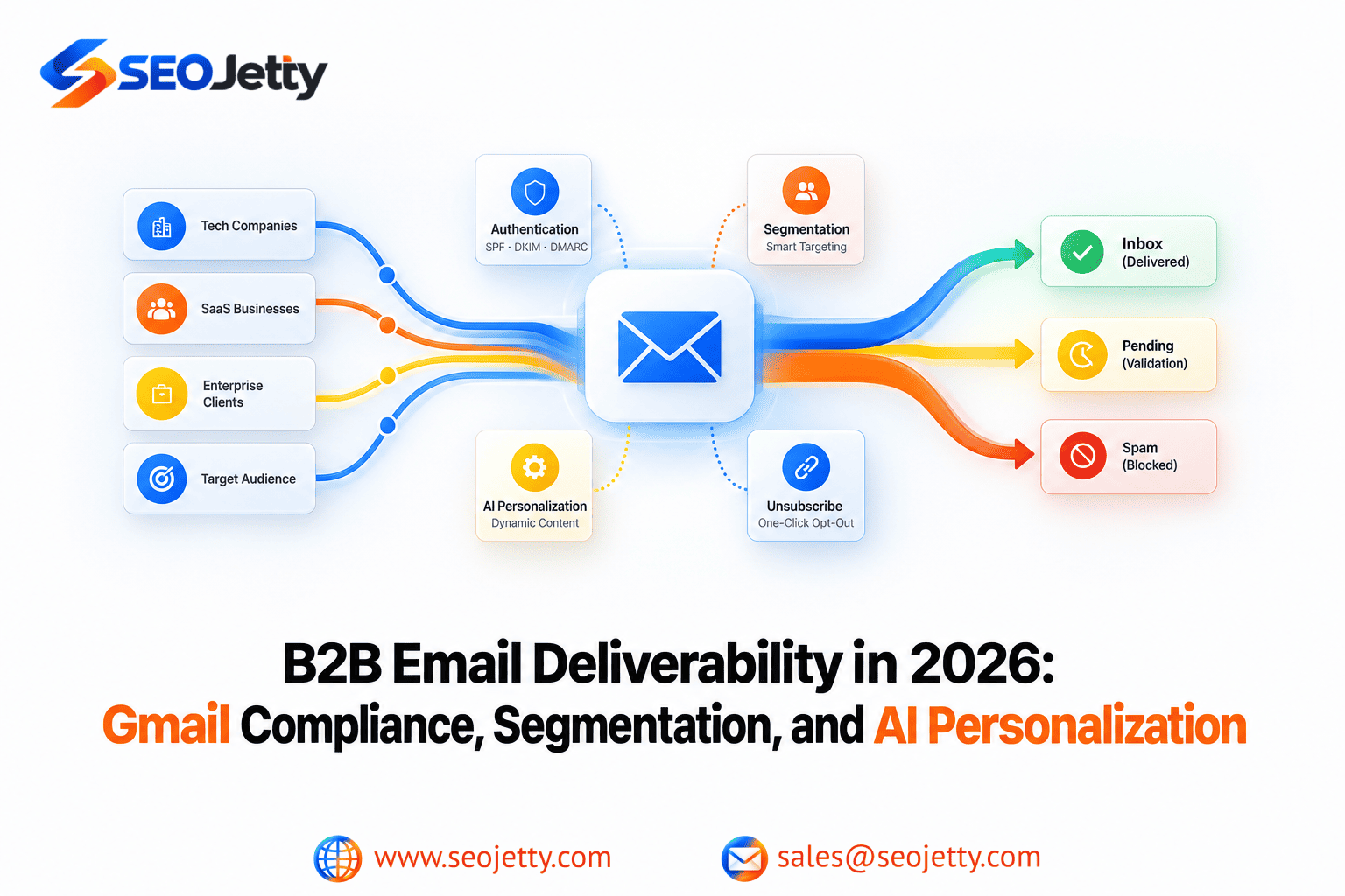 B2B Email Deliverability in 2026: Gmail Compliance, Segmentation, and AI Personalization